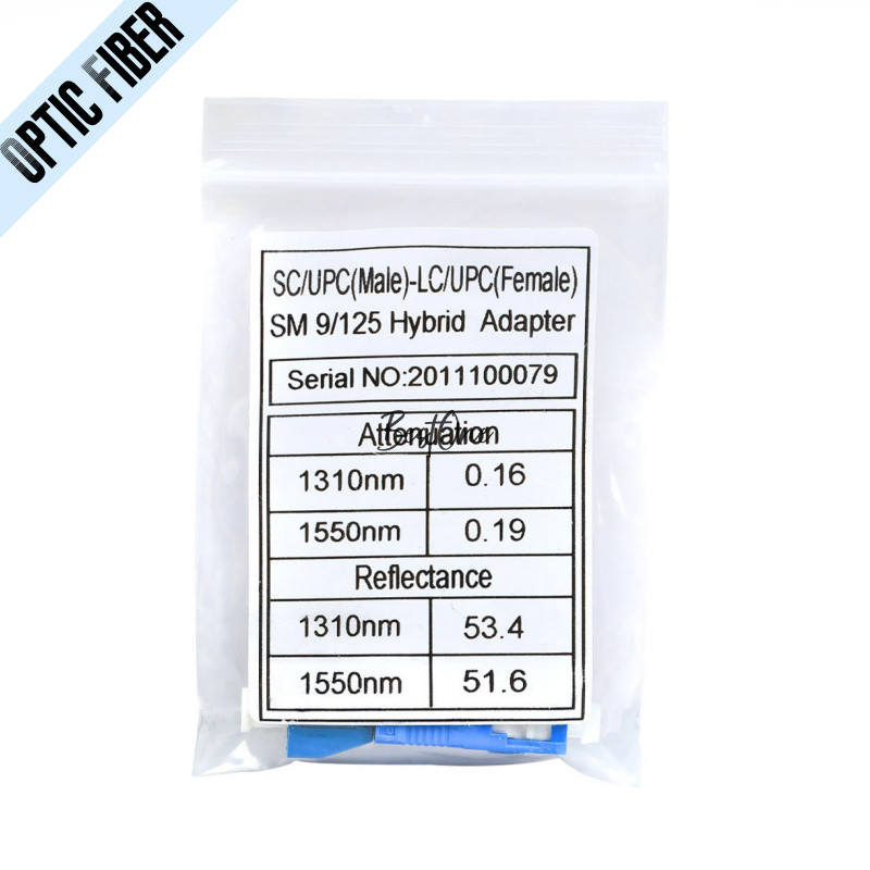 10Pcs SC Male to LC Female UPC APC SM/MM OM3 OM4 Adapter Fiber Optical Converter