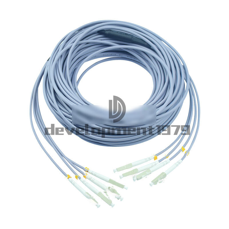 200M Armored Cable LC UPC -LC UPC 4 Strand Multi-Mode Fiber Patch Cord