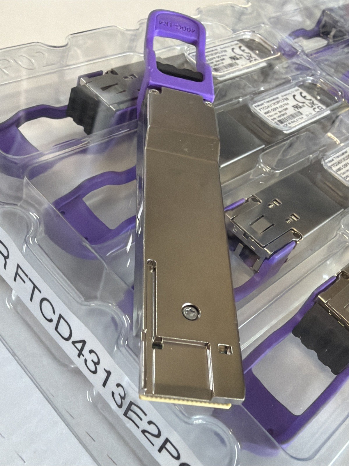 1 FINISAR FTCD4313E2PCLFB8 Transceiver 400G QSFP-DD FR4 13XX nm 3km SMF Qty 1