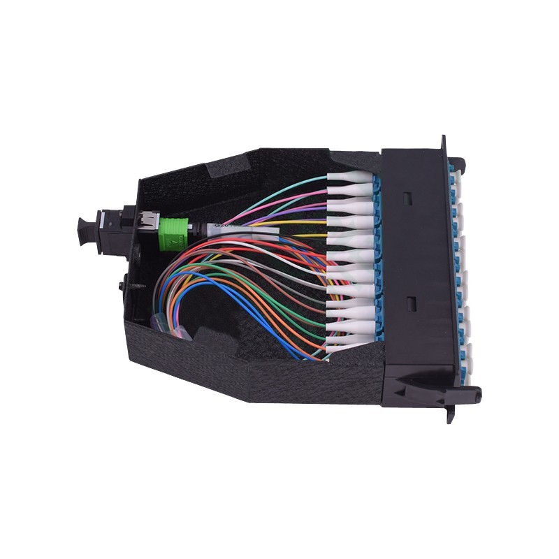 MTP APC-24 to 12x LC UPC Duplex Type A 24 Fibers OS2 SingleMode MTP/MPO Cassette