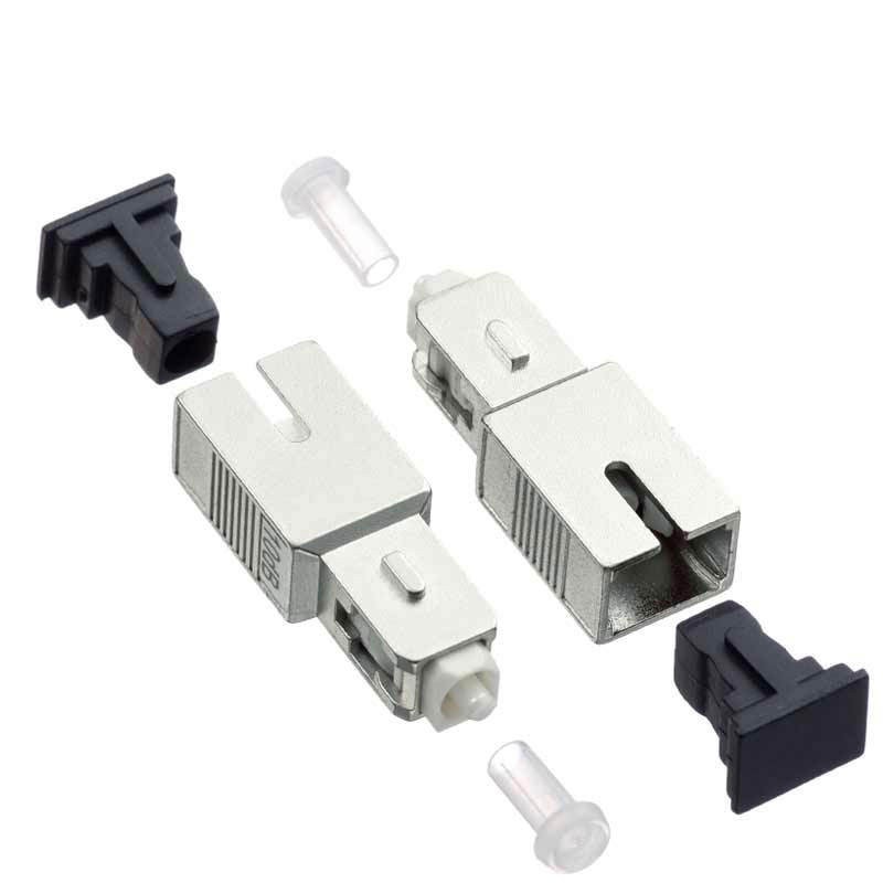 2pcs 0~30dB SC/UPC Simplex Fiber Optic Attenuator Metal Male to Female Adapter