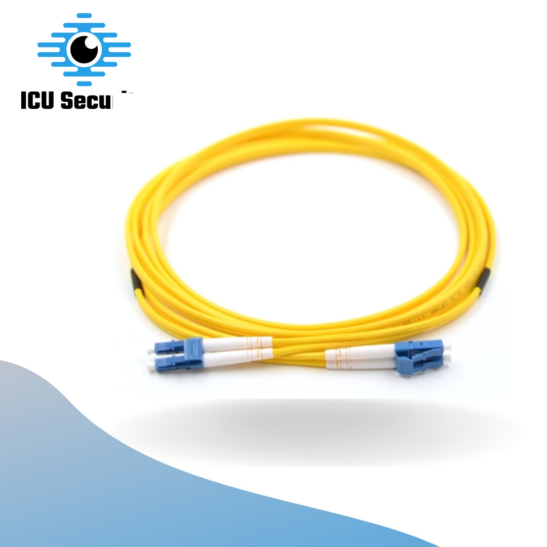 3M – 9.8ft LC-LC 9/125 OS2 Duplex Single-Mode PVC Fiber Optic Cable – Yellow