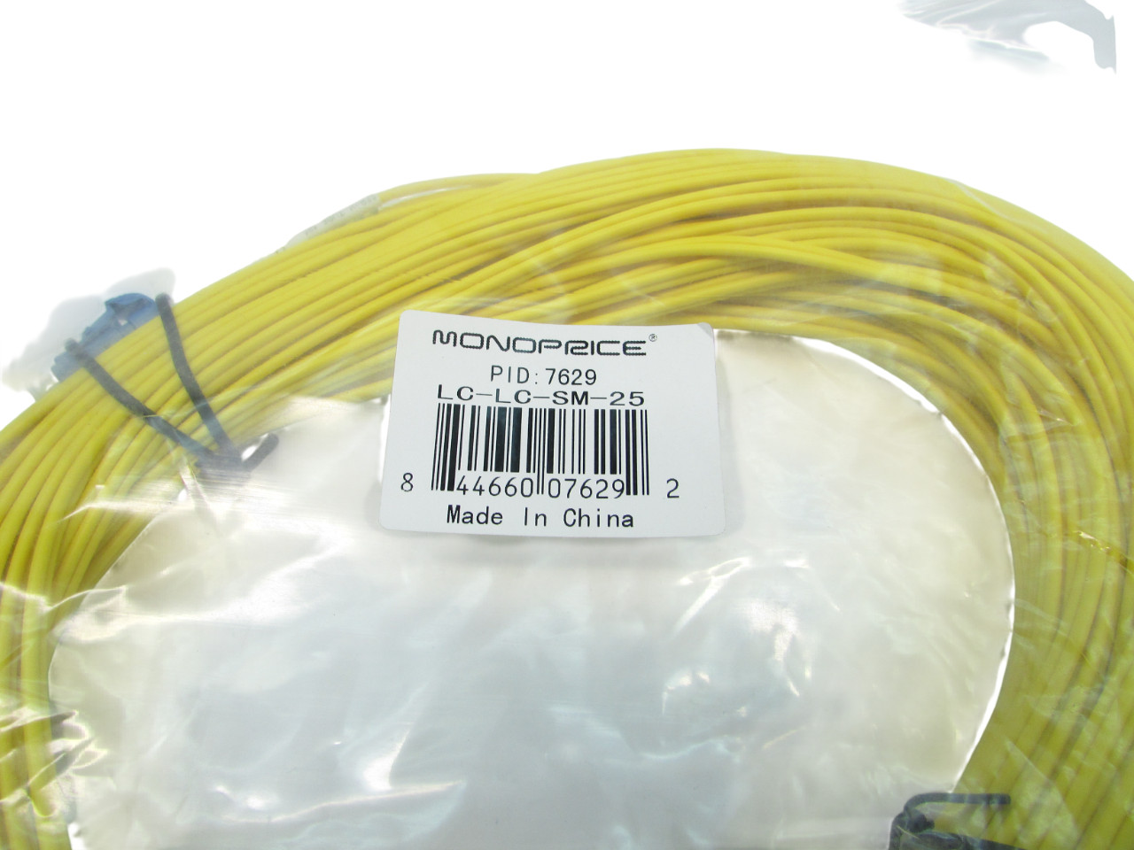New Monoprice LC-LC-SM-25 25 Ft LC/LC Sm 9/125 Fiber Optic Cable