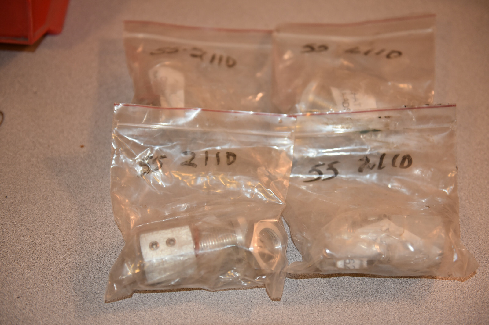 Lot of (4) AFL C8529-AT ADSS Fiber Optic Cable Splice Box Connectors – 0.642″