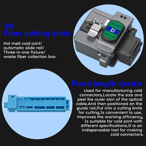 Fiber Optic Termination Tool Kit FTTH Cable Cold Welding Tool Set with X5 Grey