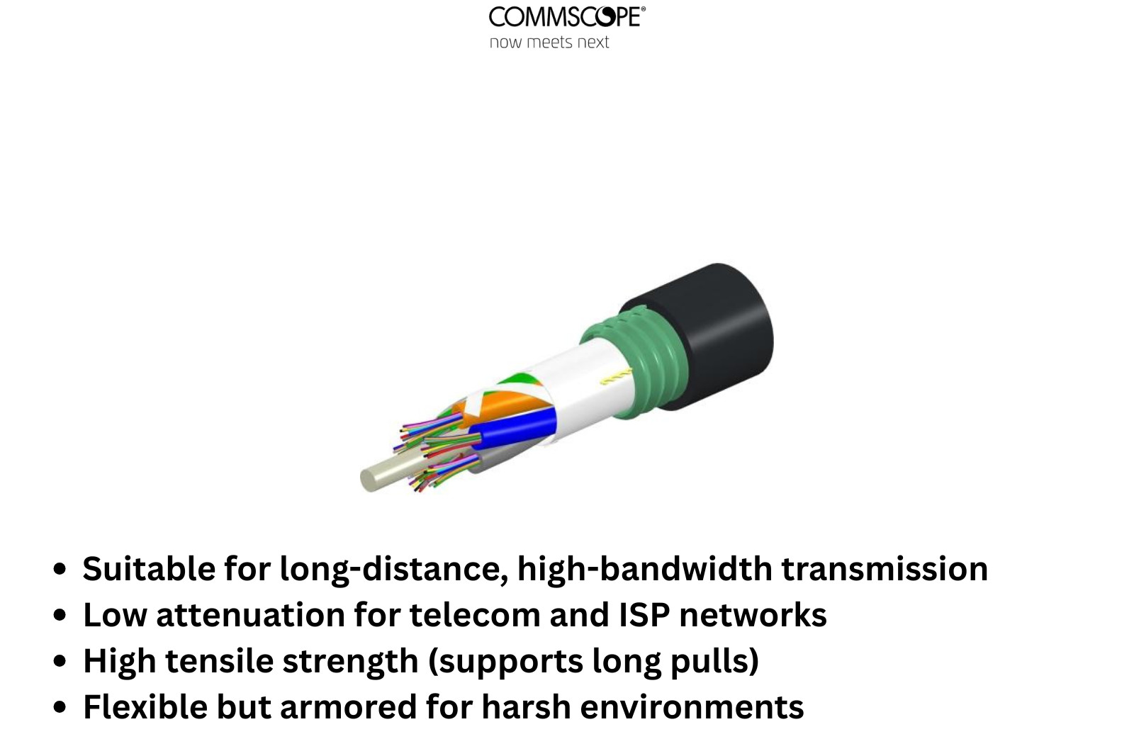 CommScope 760154971 TeraSPD ID/OD, 24Fiber Sgle unit 120 Ft
