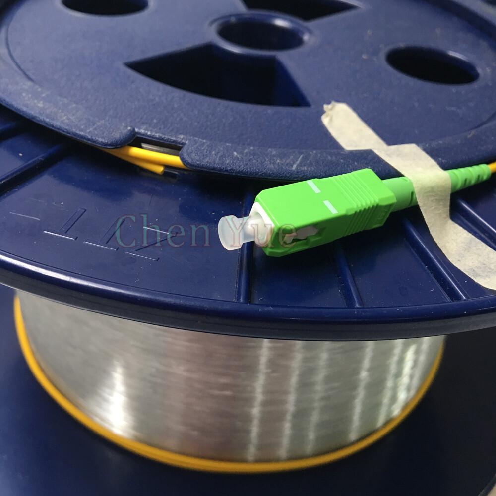 Fiber Optic OTDR Launch Cable SC APC SM 1KM OTDR Testing Bare Fiber Cable Spool