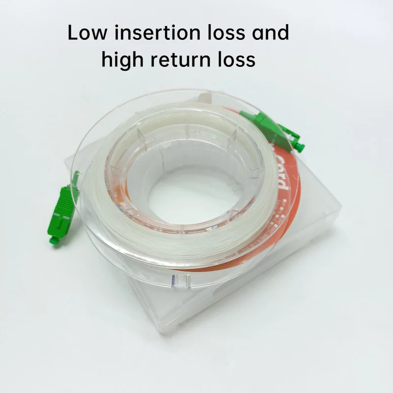 SC APC Indoor Transparent Fiber Optic Cable G657A2 Invisible Singlemode Simplex