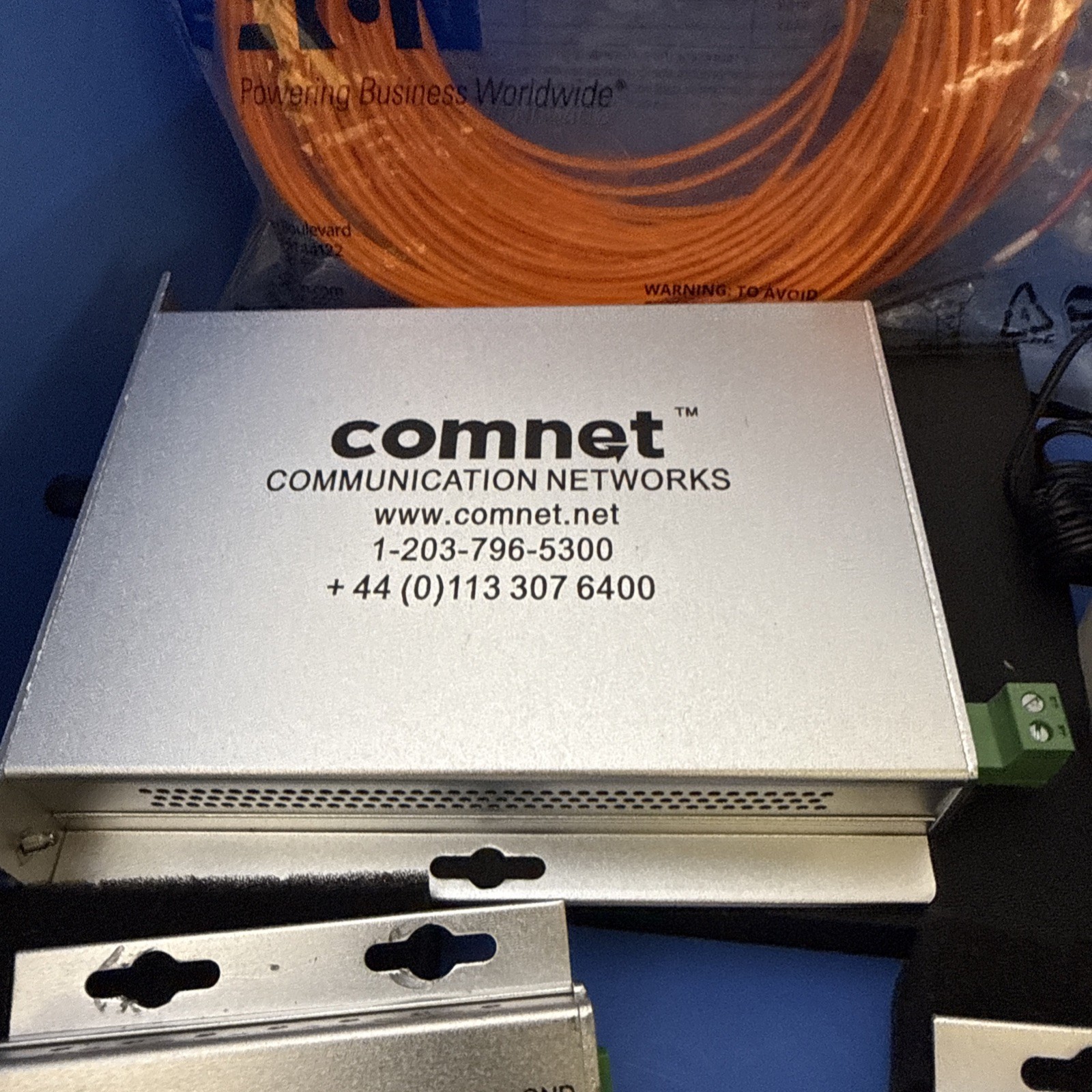 COMMNET DEVICES AND FIBER JUMPER LOT OF 5 PIECES