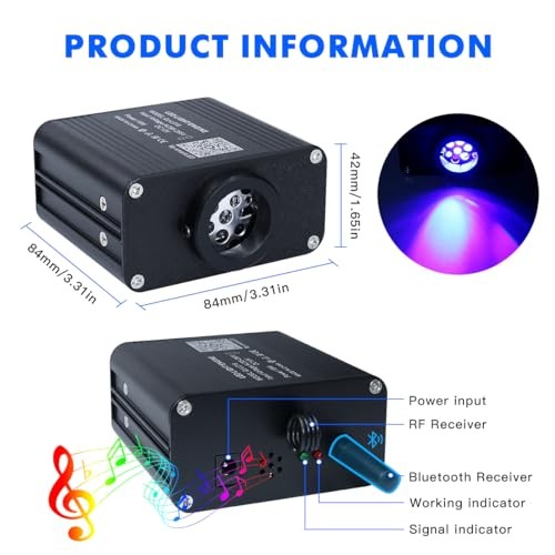 50pcs 6.5ft Side Glow Fiber Optic Sensory Light for Autism 50pcs 0.03in