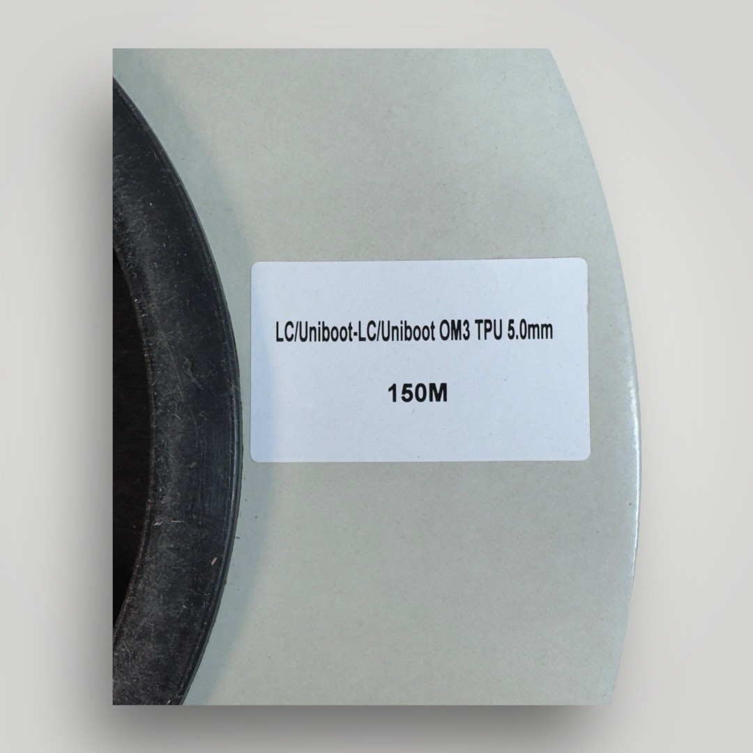 500ft/150m LC to LC Outdoor Armored Fiber Optic Cable – OD 5mm Industrial TPU