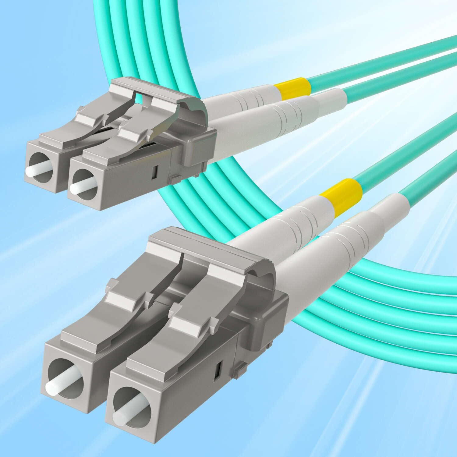 OM3 OM4 OM5 OS2 LC to LC Fiber Optic Patch Cable, Duplex LC MMF SMF Cable 1-40m