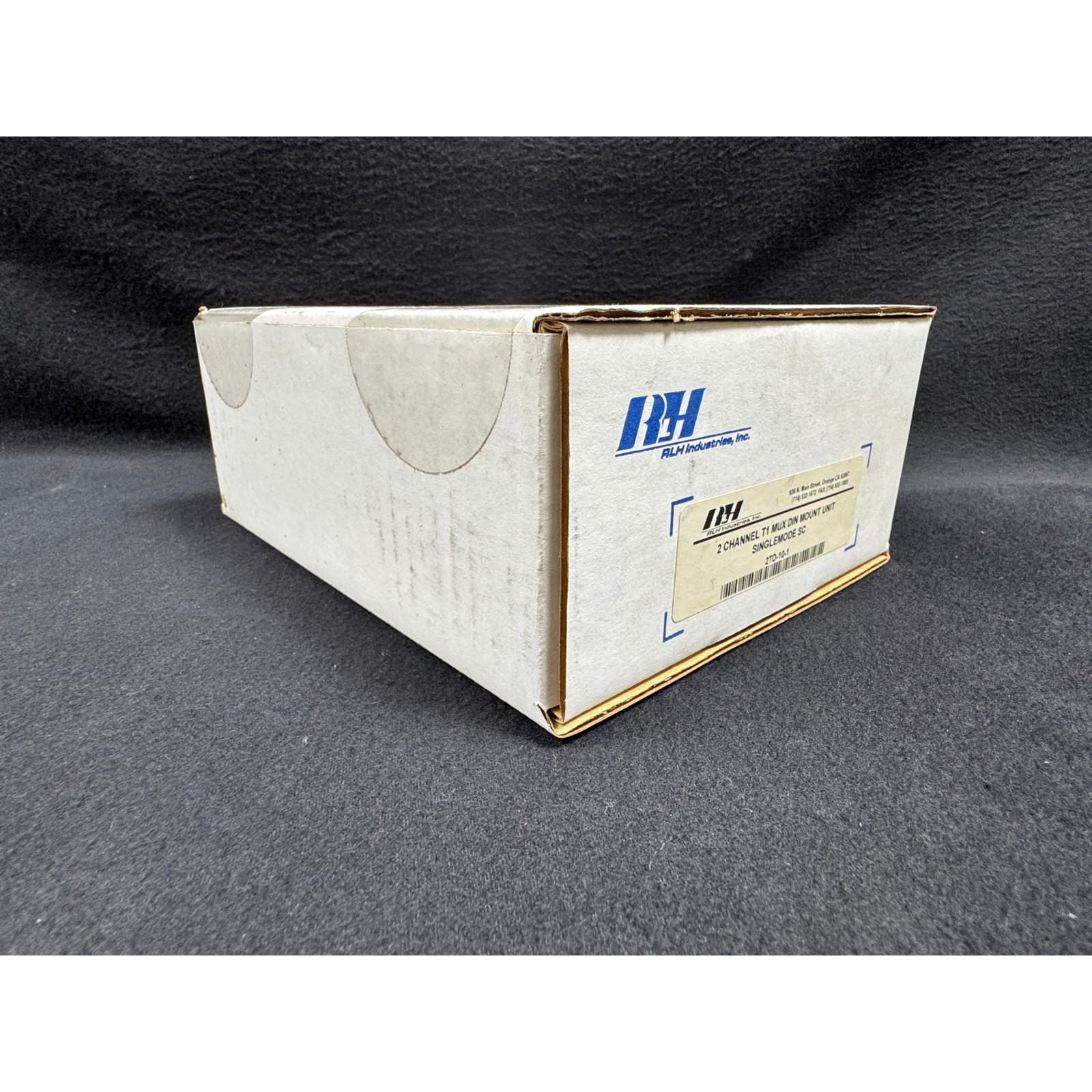 New Old Stock RLH Industries 2 Channel T1 MUX DIN Mount Unit Single Mode 2TD-101