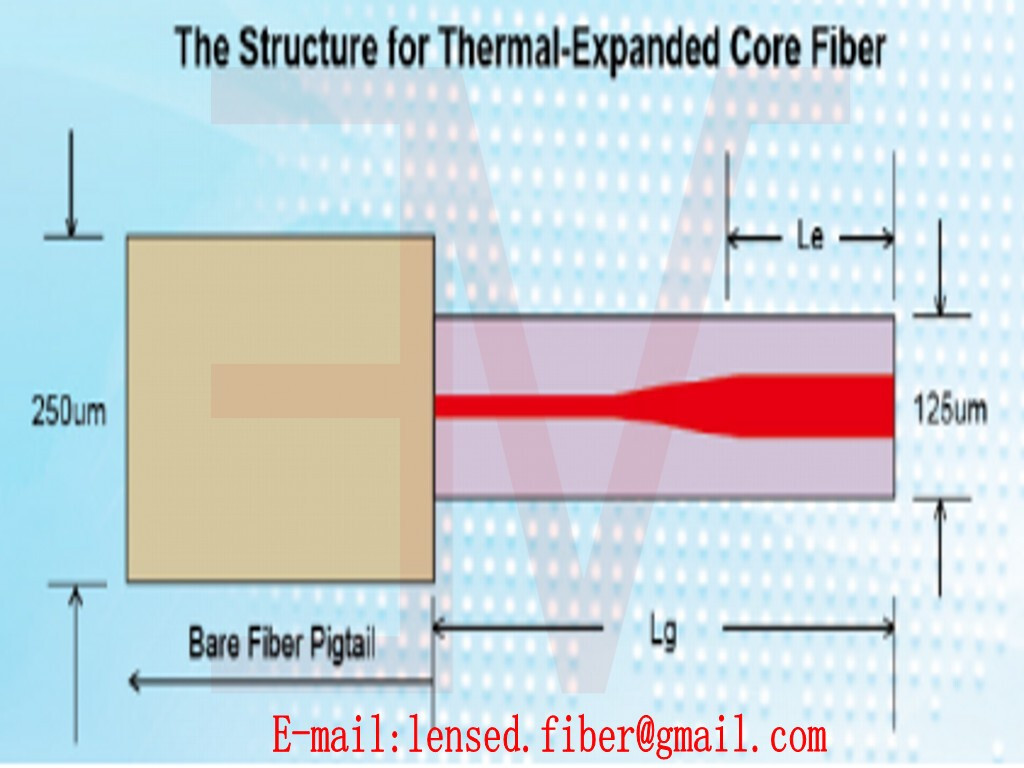 TEC Fiber Thermal Expanded Core MFD Fiber Customized