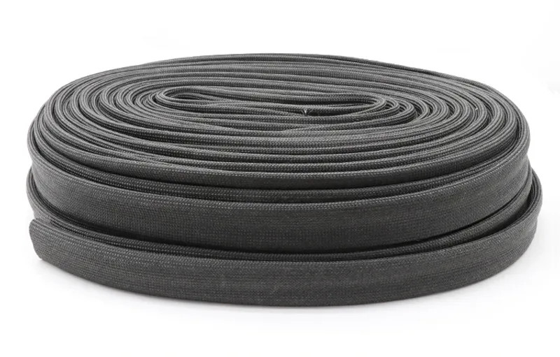 1M-5M Braided Fiberglass Sleeve High Temp Resistant Tube Chemical Glass Fiber