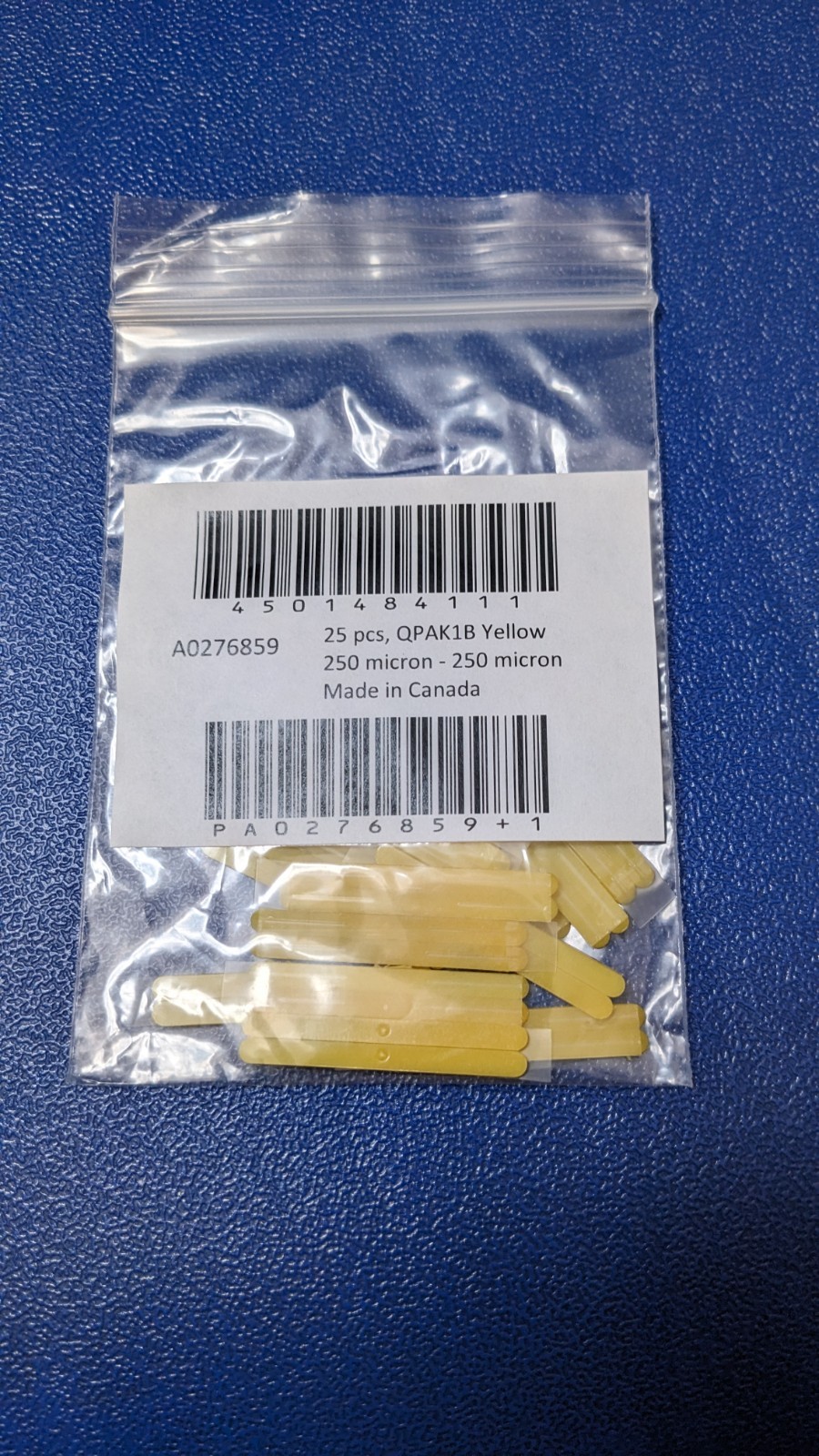 Corning Fiber Optic Splice Pack Yellow 250-250um , 25/Pack