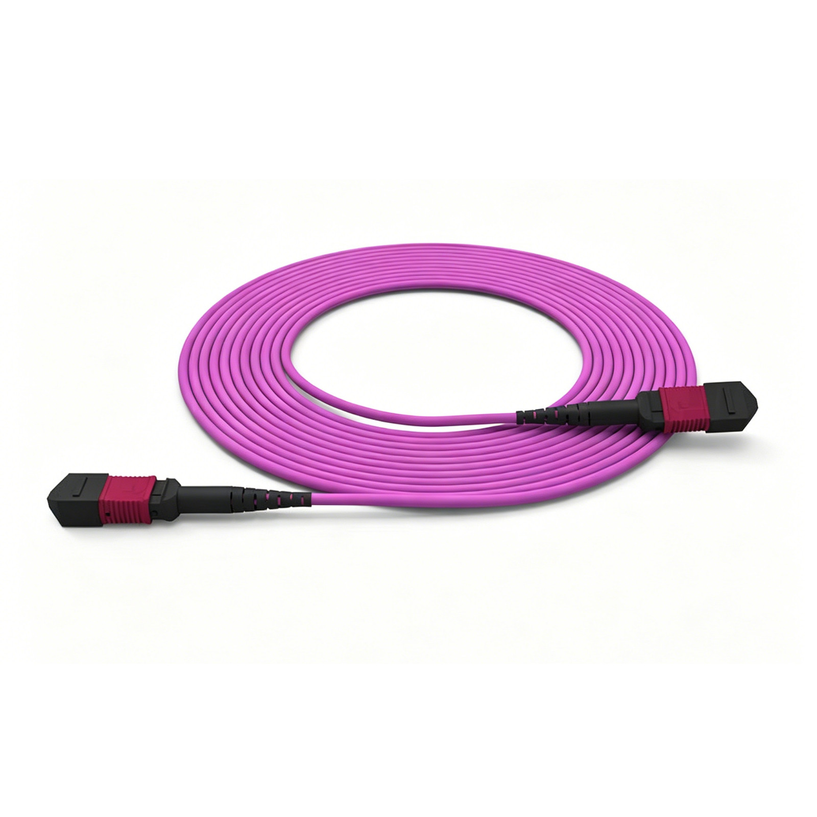 MPO Fiber Cable OM4 50/125 Multimode 8 Fiber MPO Patch Cord Data Center Type B