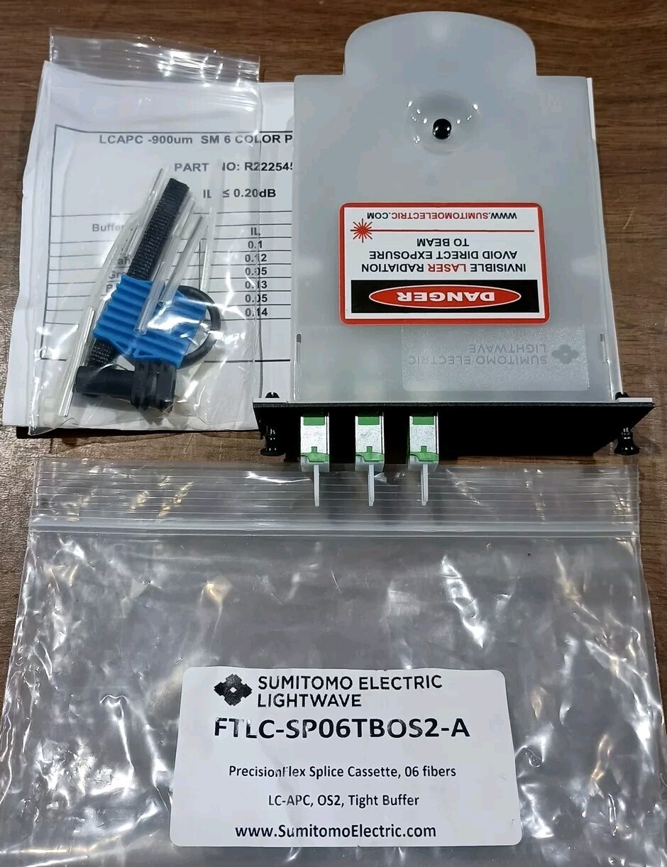Sumitomo Electric Light Wave PrecisionFlex Splice Cassette 06 Fibers