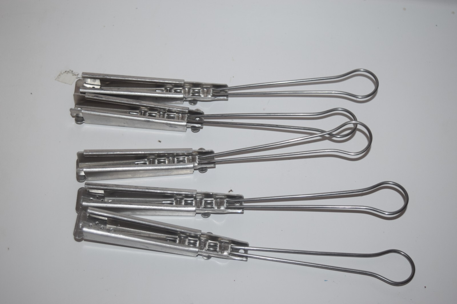 Stainless Steel Fiber Optic Wedge Clamp Lot of 5
