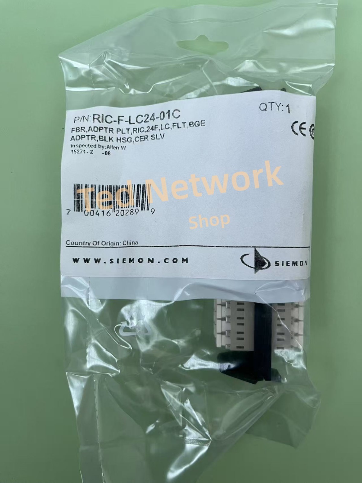 SIEMON RIC-F-LC24-01C Fiber Connector multimode 24F LC Fiber Optic Panel NEW