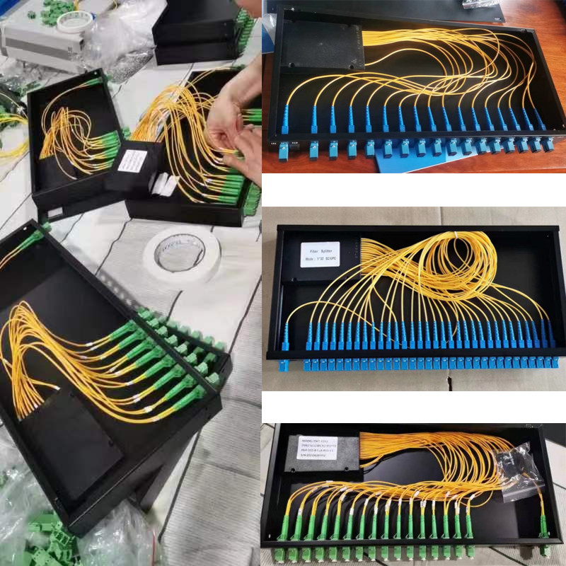 FTTH 2/4/8/16/32 Port SC FC LC APC UPC Splitter Fiber Rack Mount Terminal Box