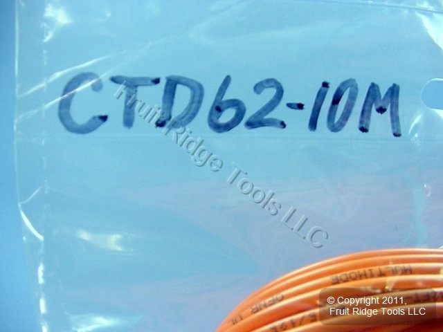 10M Leviton Fiber Optic Multi-Mode Duplex Patch Cable Cord ST SC 62mic CTD62-10M