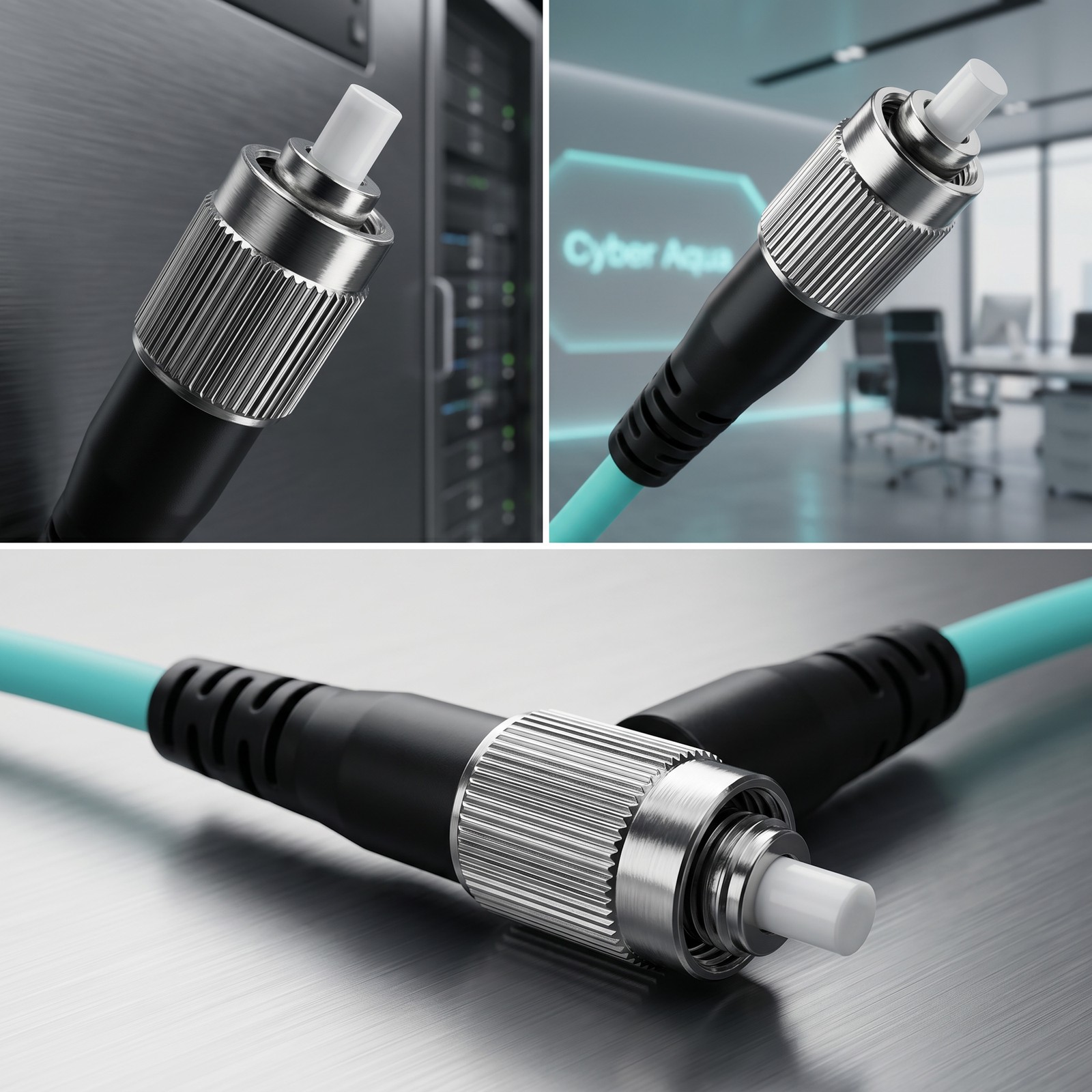 40M/50M Fiber Optic Cable Patch Cord FC-FC Duplex Multimode OM3 10 Gigabit