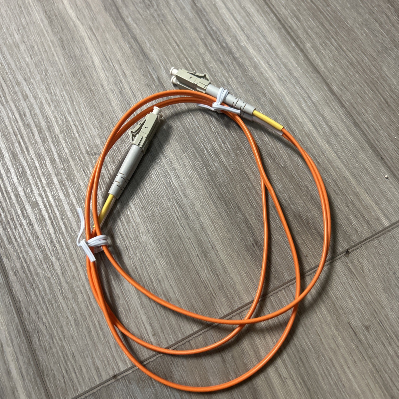 Leviton 50DLC-M01 Fiber Patch Cord, 50 Micron Duplex LC-LC 1 Meter