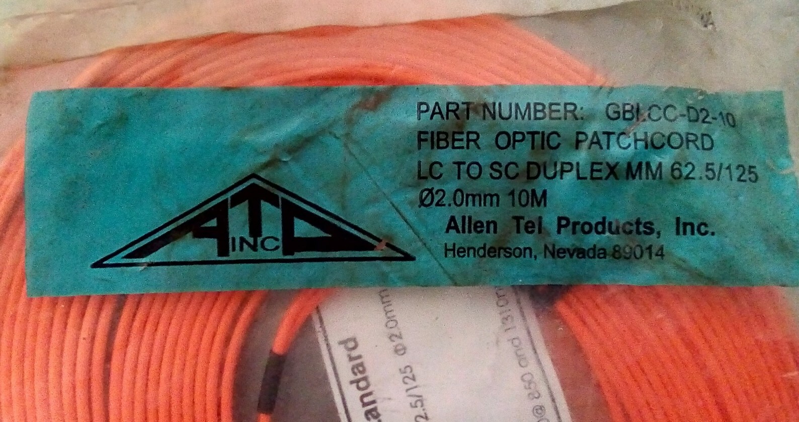 *LOT OF 20*NEW Allen Tel Various Fiber Optic Cable Assembly Patch Cord