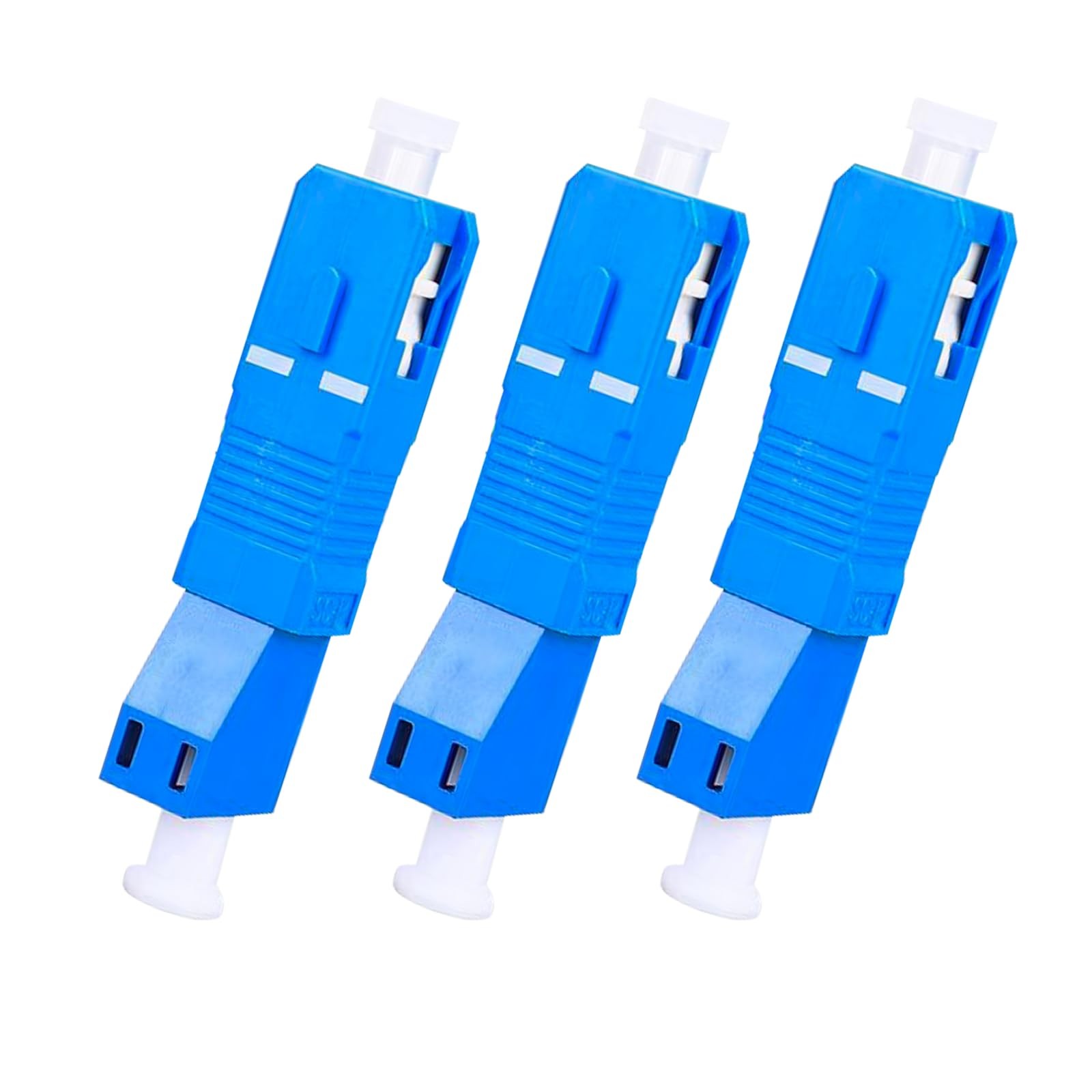 Single Mode SC Male To LC Female Hybrid Optical Fiber Adapter Connector 3 Pack