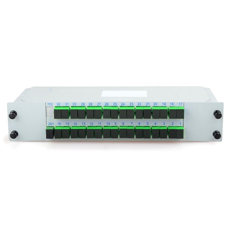 1×32 FTTH PLC Insertion Type Fiber Optic Cassette Passive Splitter SC/UPC APC