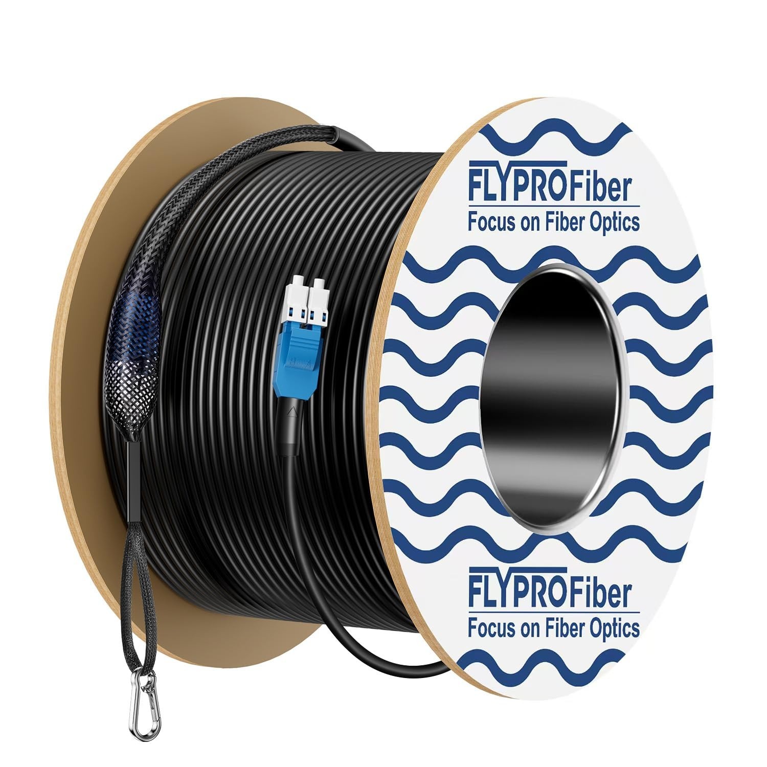 Direct Burial LC to LC Fiber Cable, 100m Single Mode