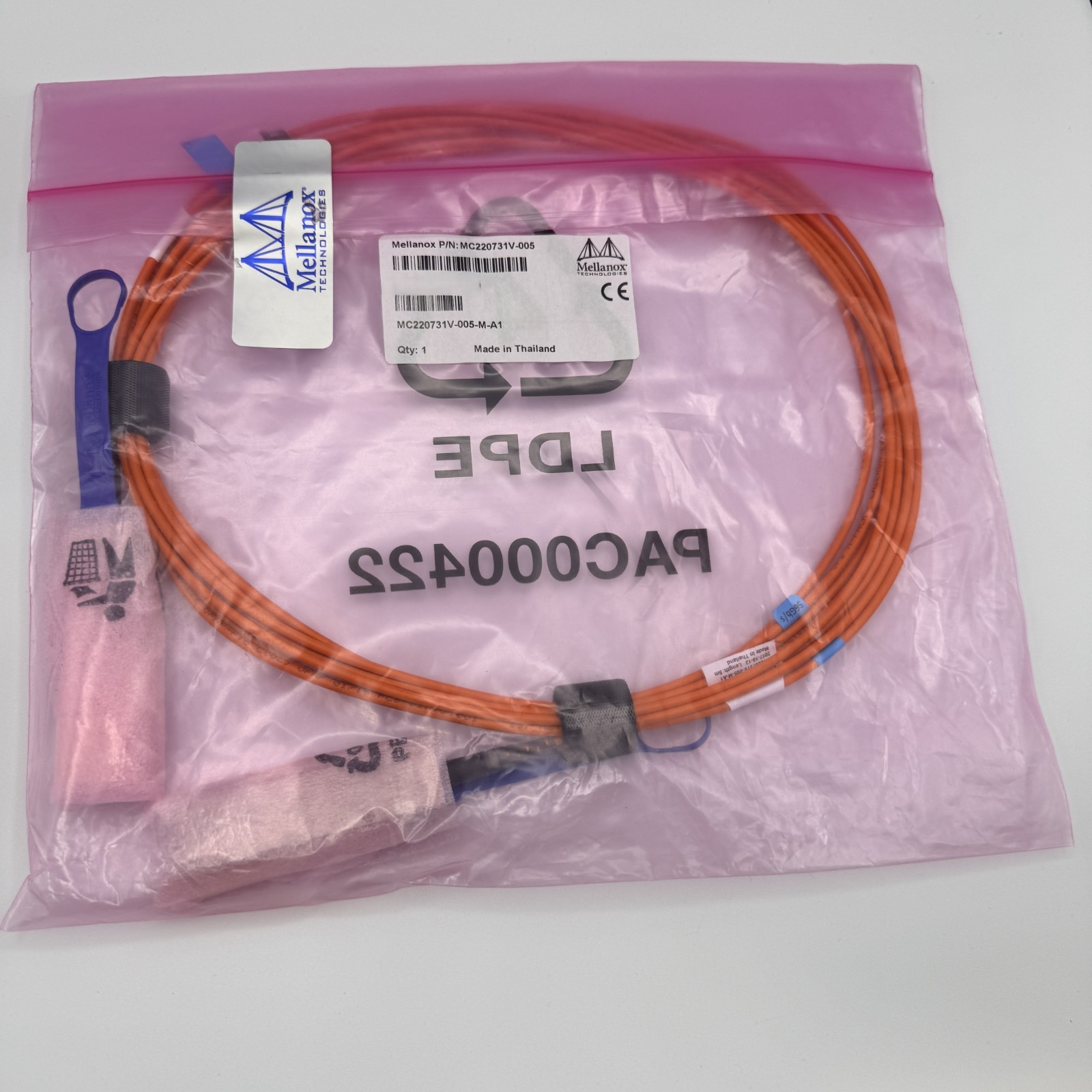 Mellanox MC220731V-005 56G QSFP+ AOC Fiber Cable 5m InfiniBand Ethernet