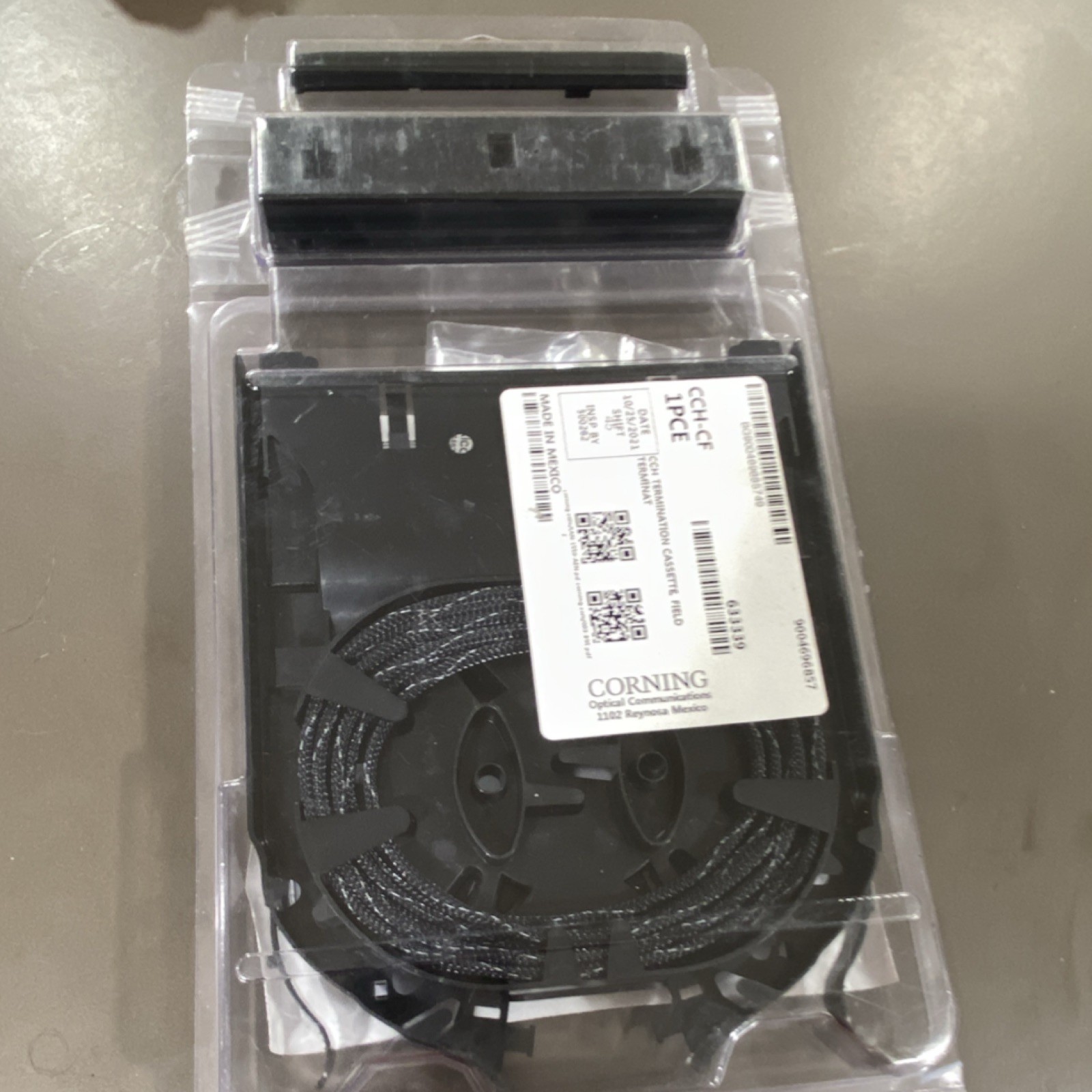 Corning CCH-CF Fiber Optic Pigtail Cassette Kit 200 cm (79 in) Black
