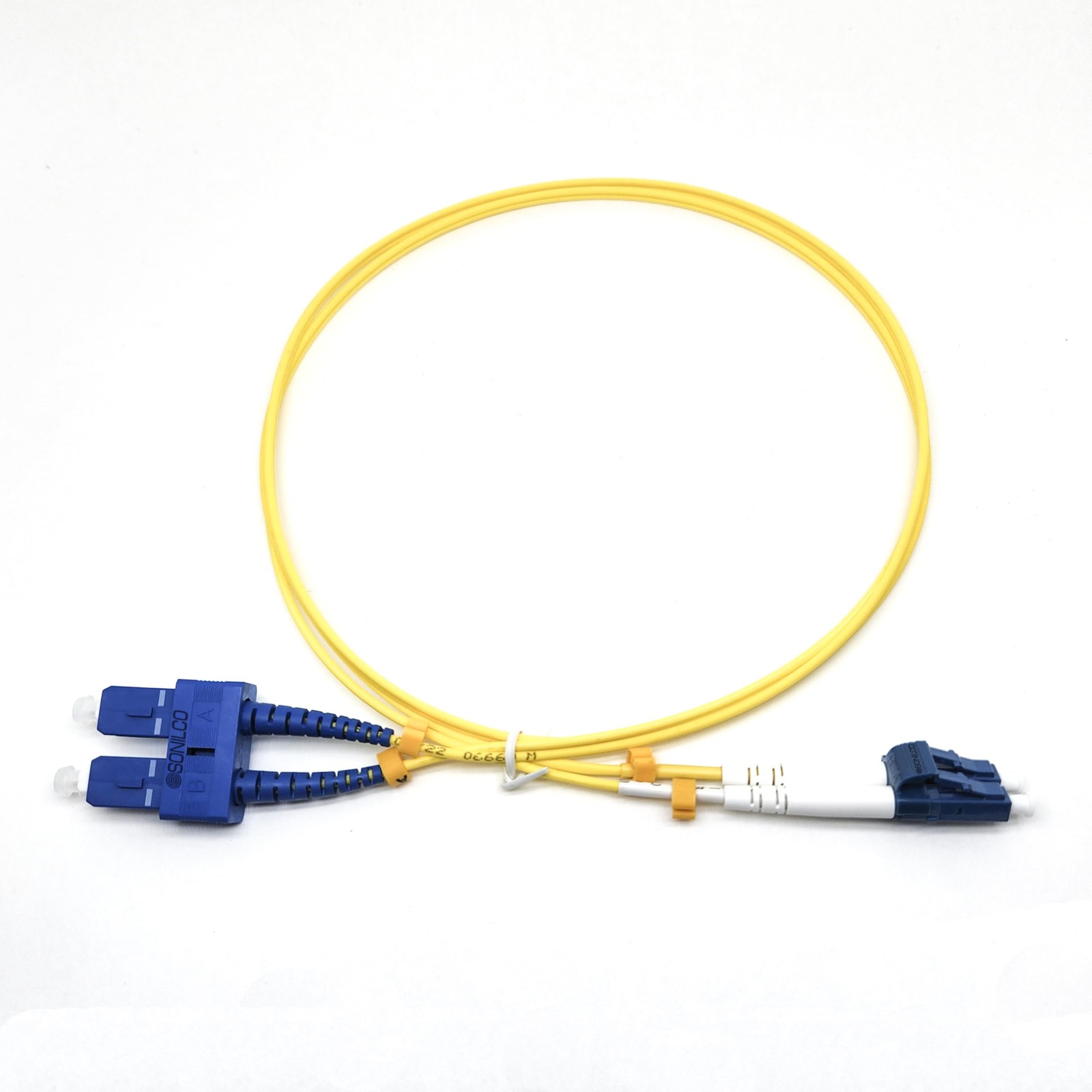 2M/6.5ft LC/UPC to SC/UPC Fiber Optic Patch Cable Single Mode Duplex 2.0