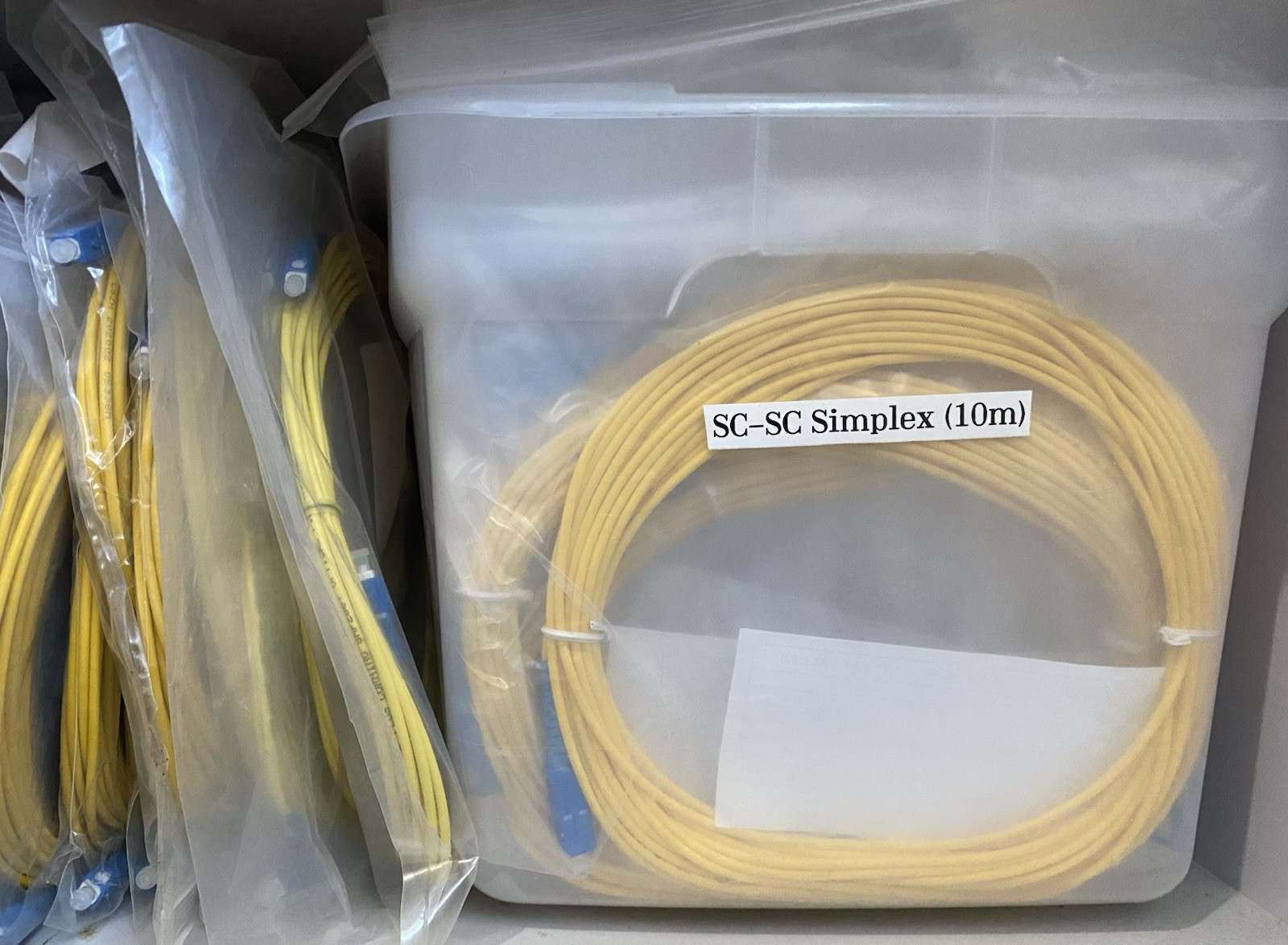 SC/UPC to SC/UPC, Simplex, 3mm Jacket, Single Mode Fiber Optic Patch Cord, 30ft