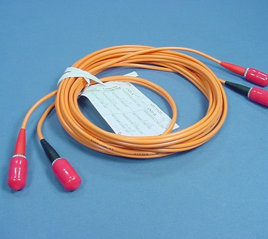 Leviton Fiber Optic Cable 62DST-M02 2m ST-ST fiber patch cable Made in USA