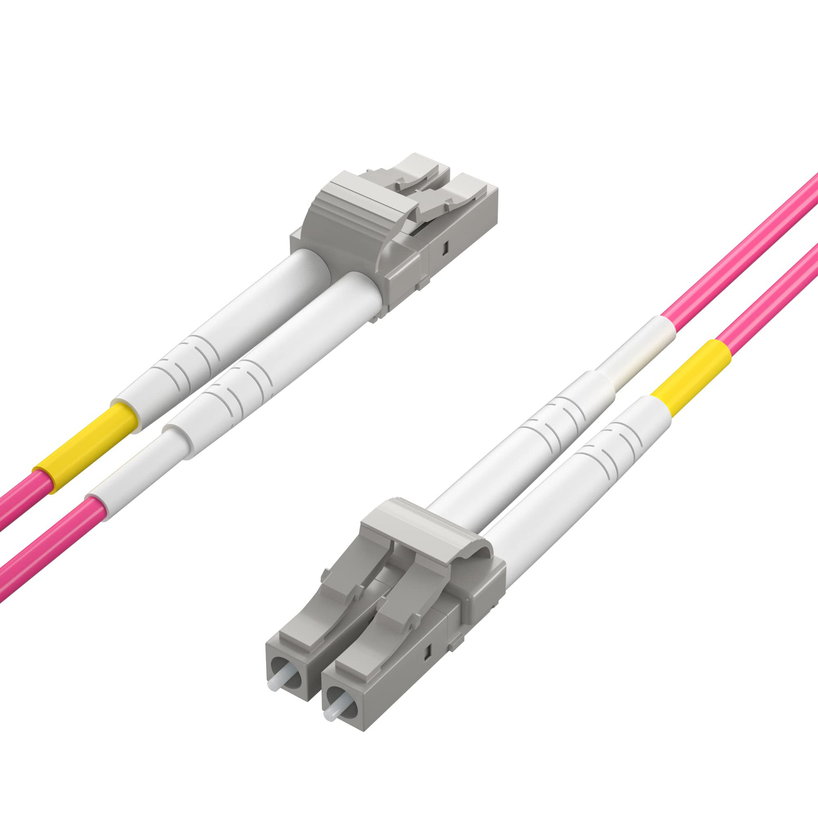 OM3 OM4 OM5 OS2 LC to LC Fiber Optic Patch Cable, Duplex LC MMF SMF Cable 1-40m