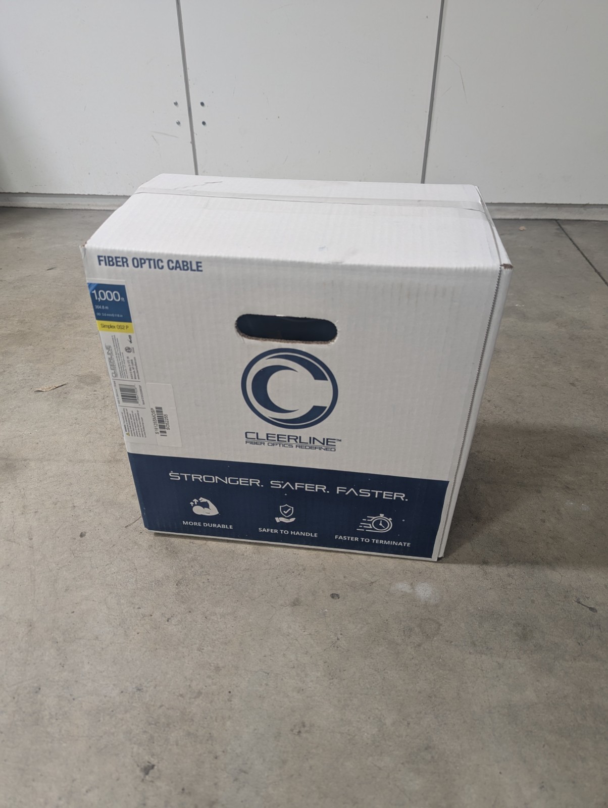 Cleerline Single Mode Fiber, 1000′, New In Box