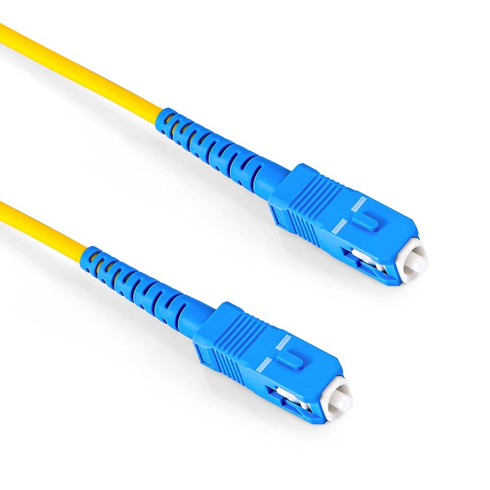 2-Pack 2m Fiber Patch Cable, Simplex, SC/UPC to SC/UPC, 9/125um, OS2, LSZH