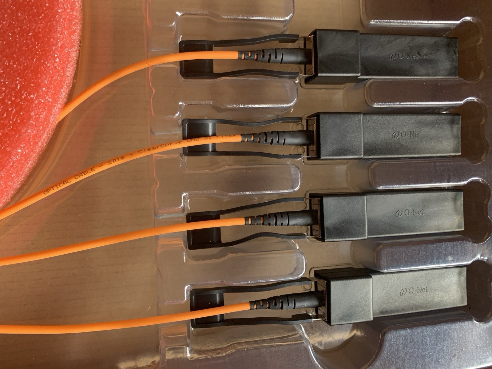 4 Pack BRAND NEW O-Net AOC 40G QSFP+ To QSFP+ 5 Meter Active Optical Cable