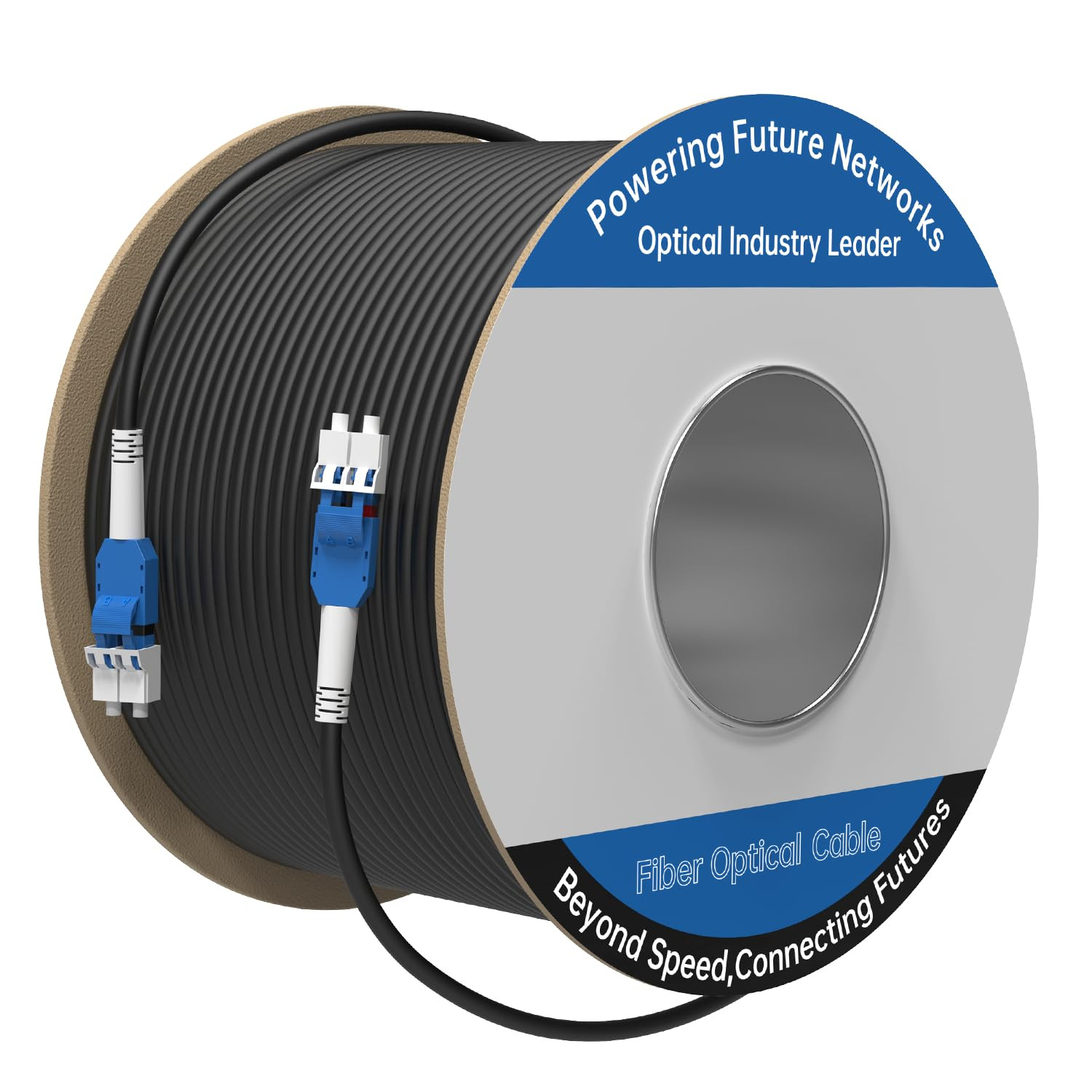 150M/492FT LC to LC Armored Outdoor Fiber Optic Cable, Single Mode Duplex 9/125Μ