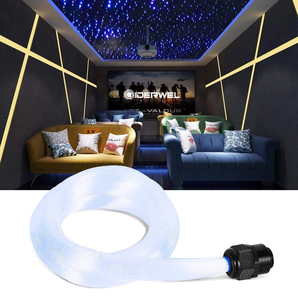 9.8ft Fiber Optic Cable 300pcs 0.03in Plastic End Glow for Star Ceiling Lights