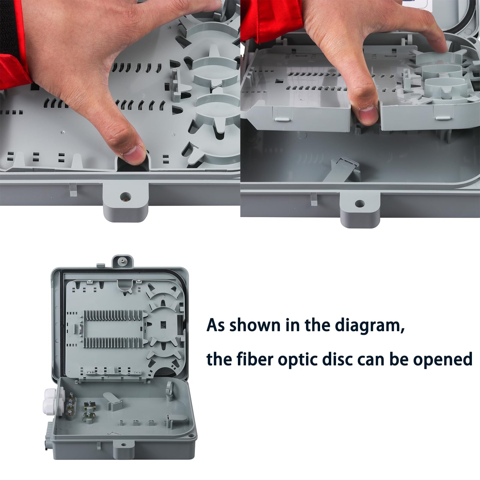 12 Core Fiber Optical Terminal Box With 12 PCS LC Duplex OM3 Multimode