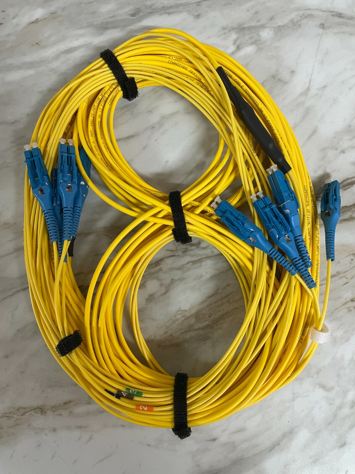 30M Uniboot LC-LC Single-Mode Duplex 4 Strand 9/125 Fiber Optic Patch Cord