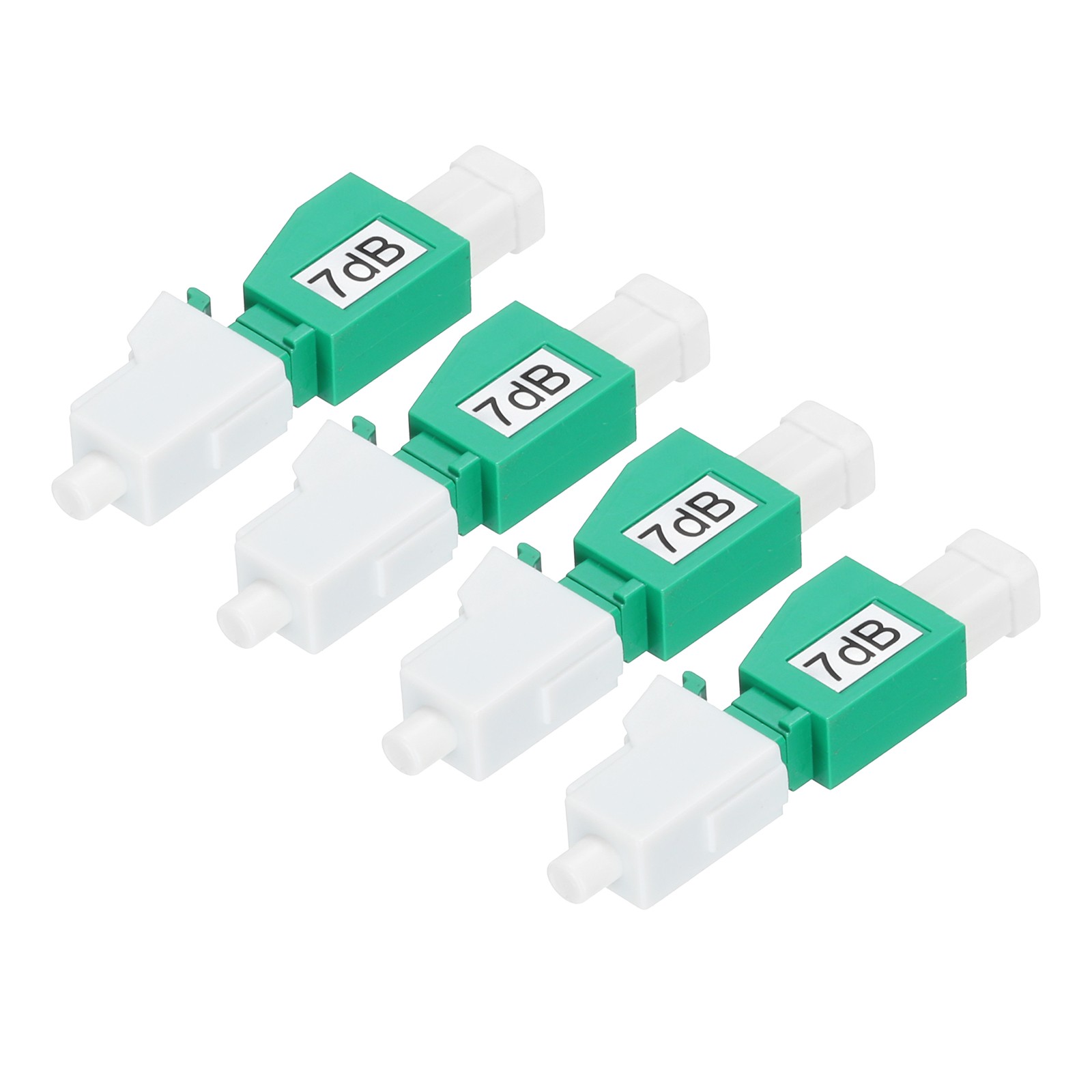 4PCS 7dB LC/APC Fiber Attenuator, Mode Fixed Fiber Optic Attenuator