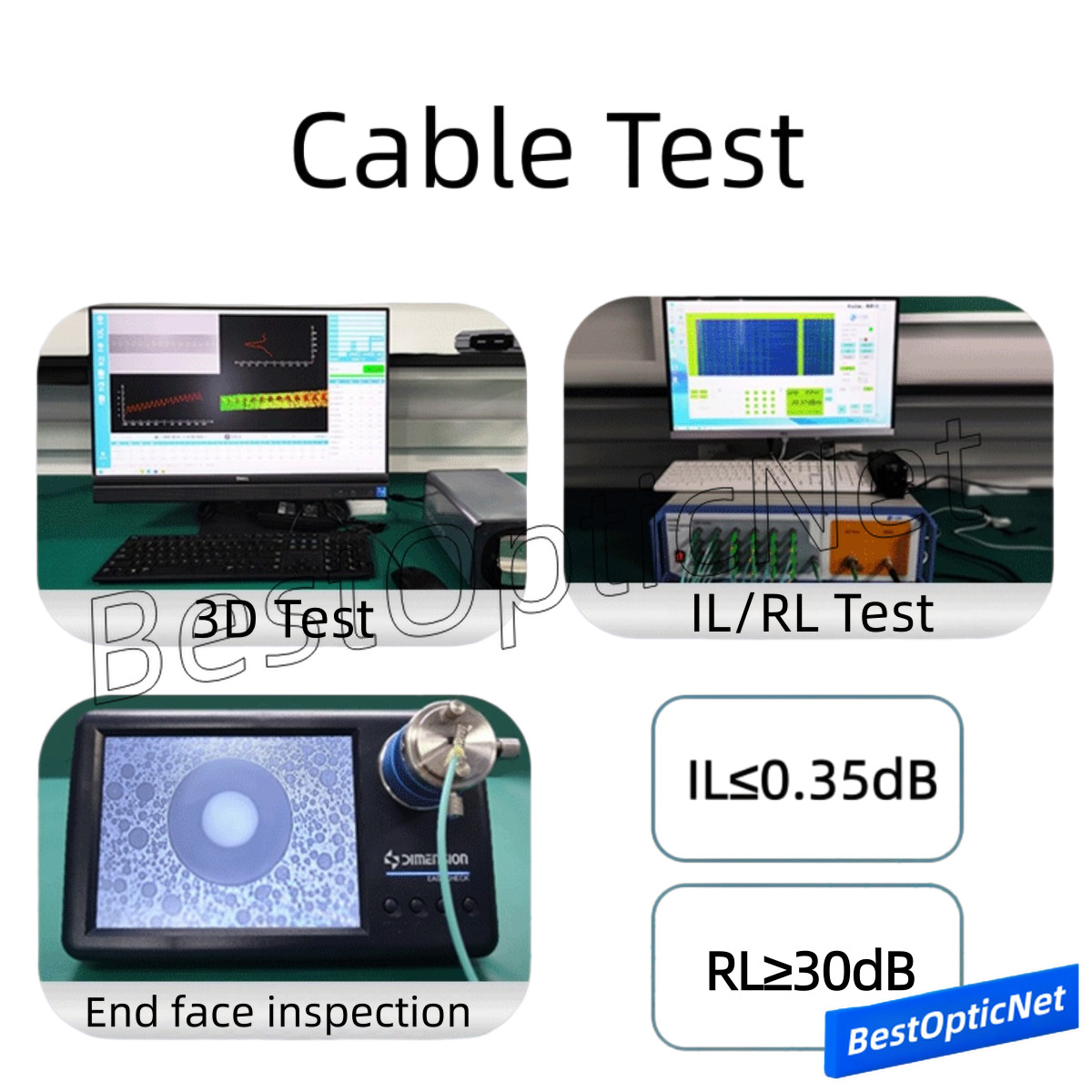 1-50m MPO Male to MPO Male 12 Core OM3 Fiber Optic Patch Cord Cable 40G 100G Lot