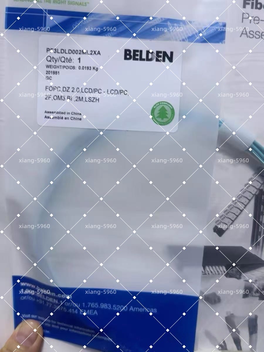 Belden PF3LDLD002ML2XA – FX Patch Cord, OM3, LC Duplex – 2M, OFNR [ Lot of 10 ]