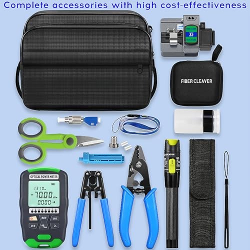 Fiber Optic Termination Tool Kit FTTH Cable Cold Welding Tool Set with X5 Grey