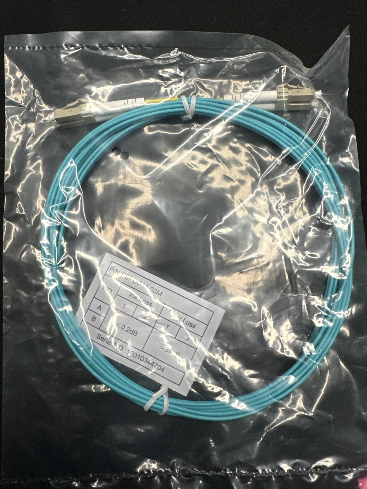 FS.COM Duplex Multimode Fiber Patch Cable Lot Of 10 Pieces